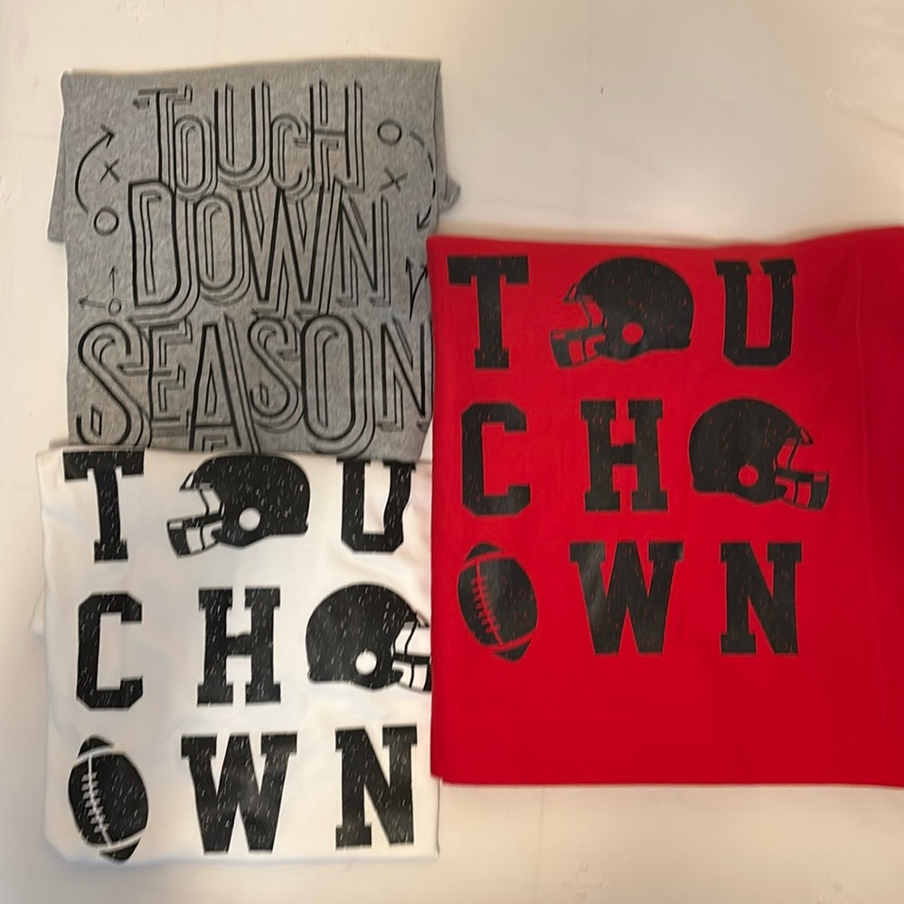 Football, Touchdown XL Tshirts and blanket. New